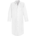 Vf Imagewear Red Kap® Gripper-Front Butcher Frock W/o Pockets, White, Polyester/Cotton Twill, M 4006WHRGM